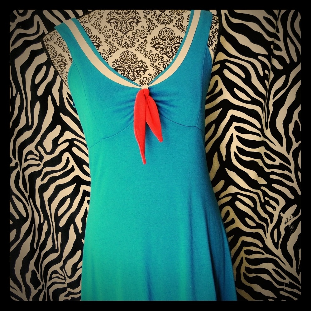 Rock Steady blue sailor dress